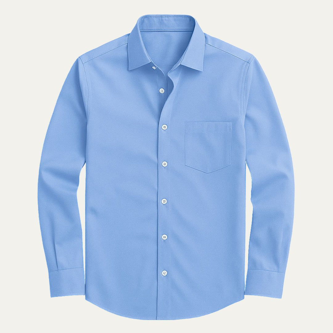 Camicia Uomo Formale Tessuto Lucido Slim Fit