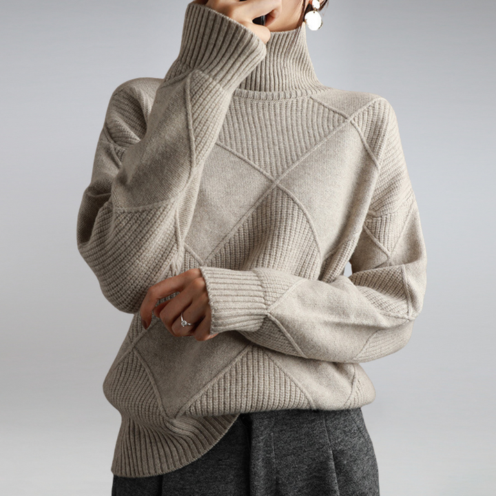 Maglione Donna Dolcevita Caldo Morbido