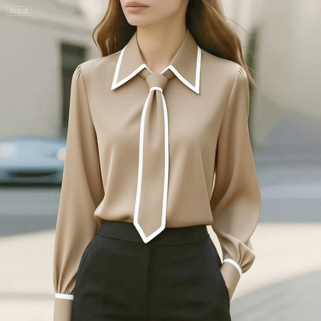 Camicia Donna Manica Lunga Stile Elegante
