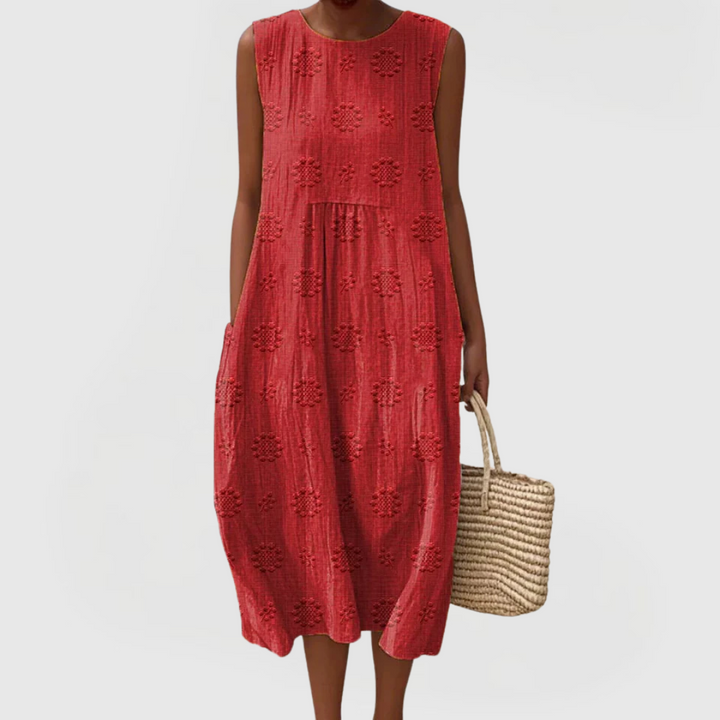 Abito Donna Elegante con Tasche Vestibilità Comoda