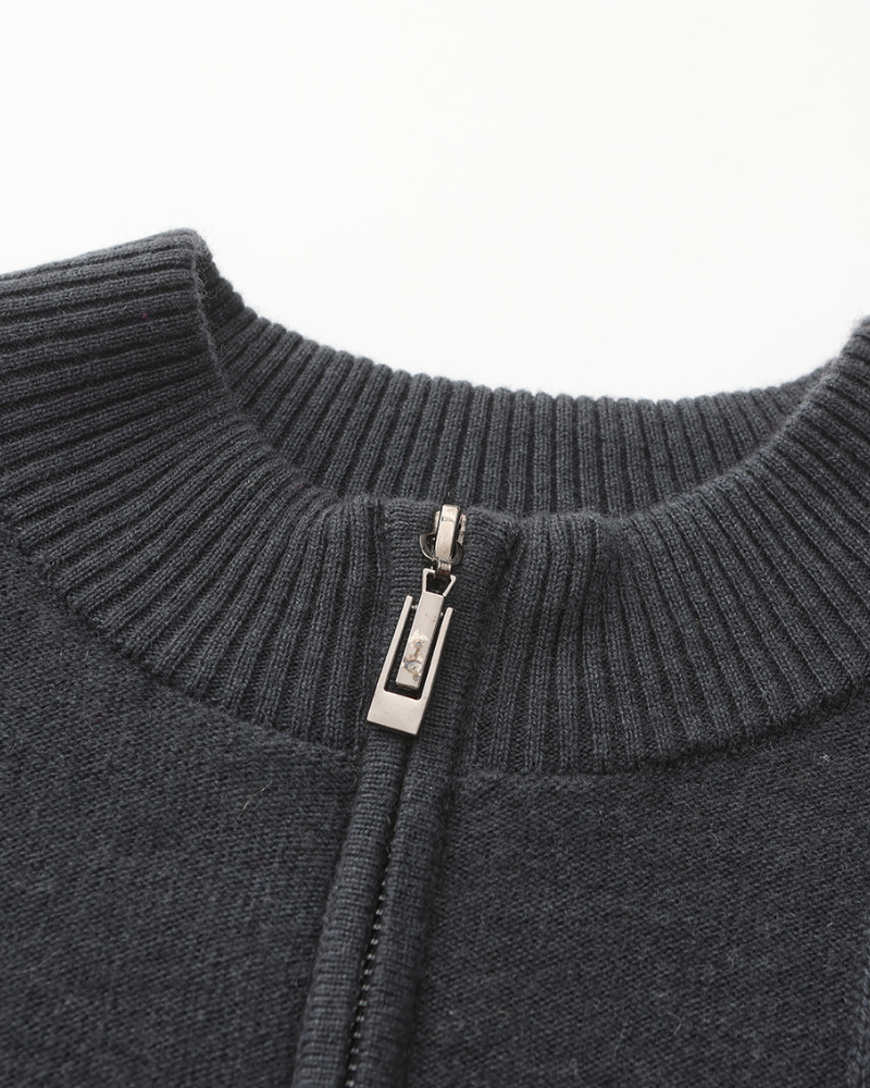 Maglione Uomo in Cashmere Mezzo Zip Comfort