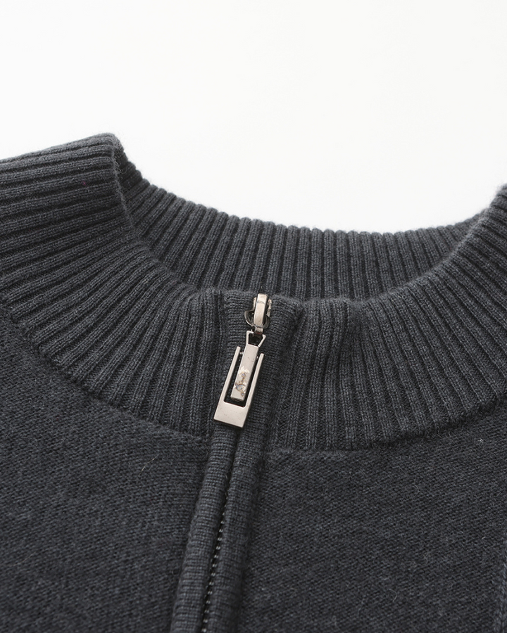 Maglione Uomo in Cashmere Mezzo Zip Comfort