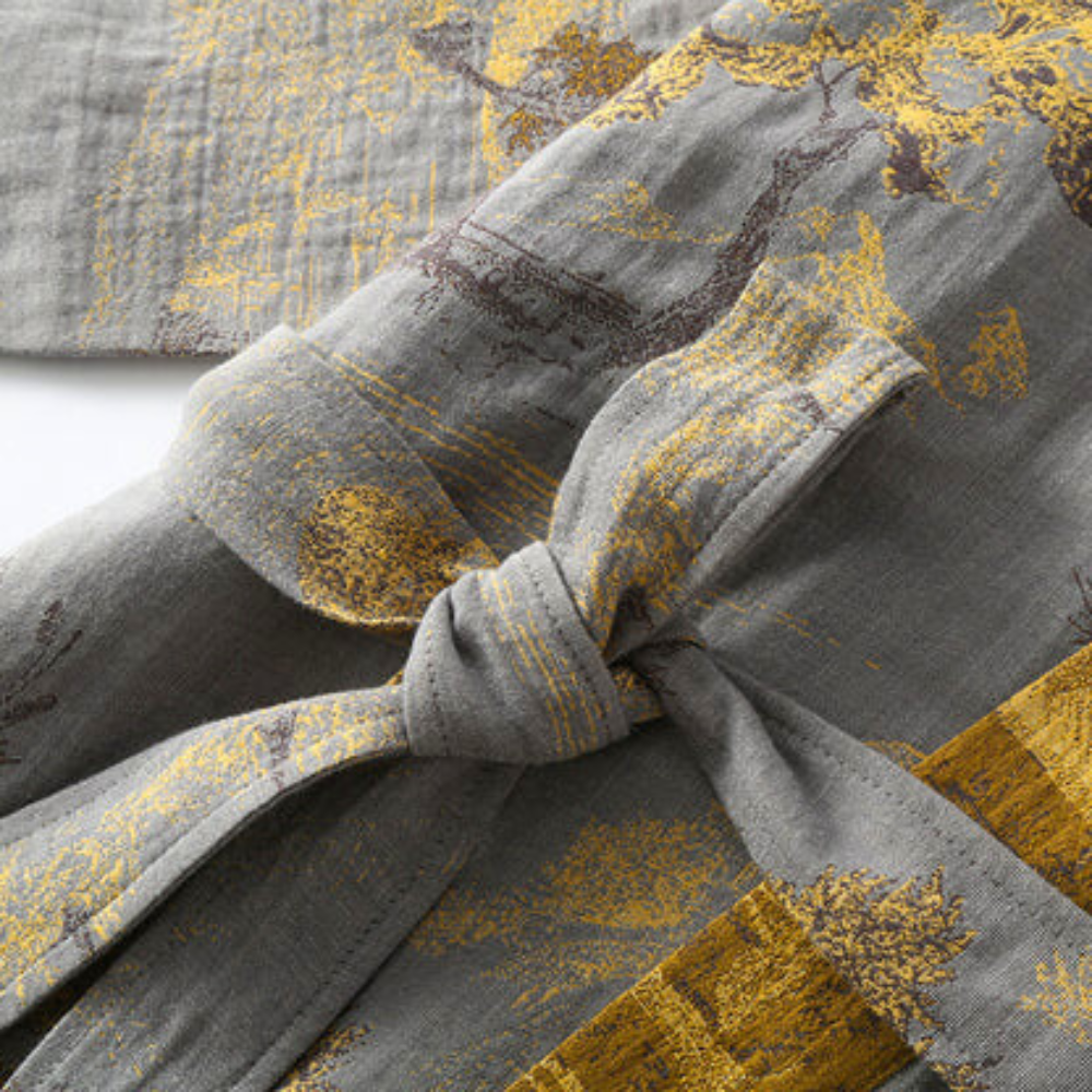 Accappatoio Kimono Uomo in Cotone Morbido Stile Elegante