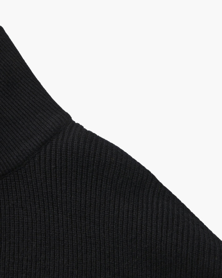 Pullover Uomo Mezzo Zip Maglia Tecnica Strutturata