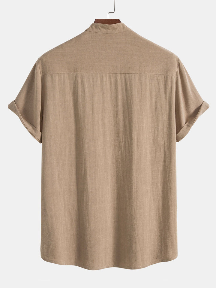 Completo Uomo Lino Camicia e Pantaloni Casual Estivo Leggero