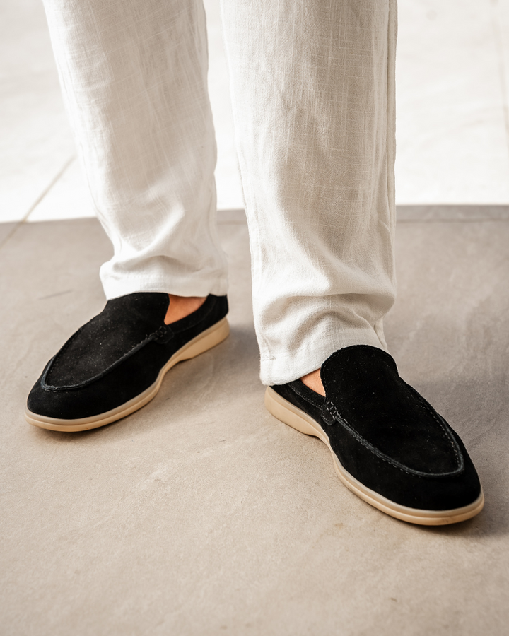 Mocassini Uomo in Pelle Scamosciata Classici Eleganti