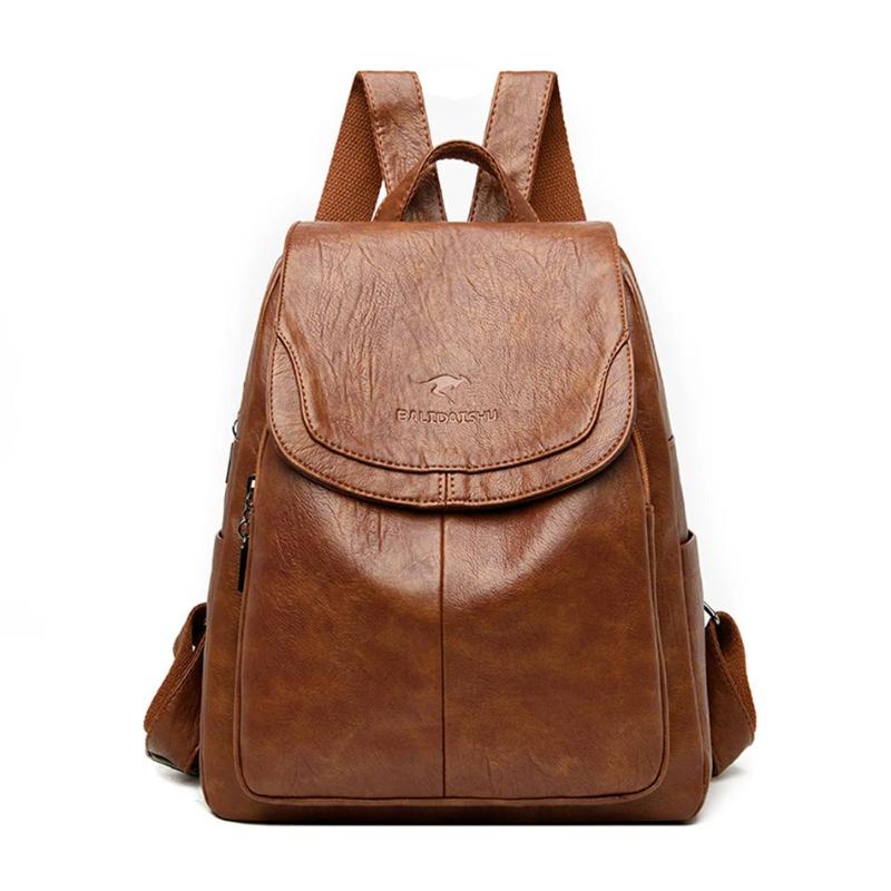 Zaino Donna in Pelle Antifurto Design Sicuro - Vesarelli