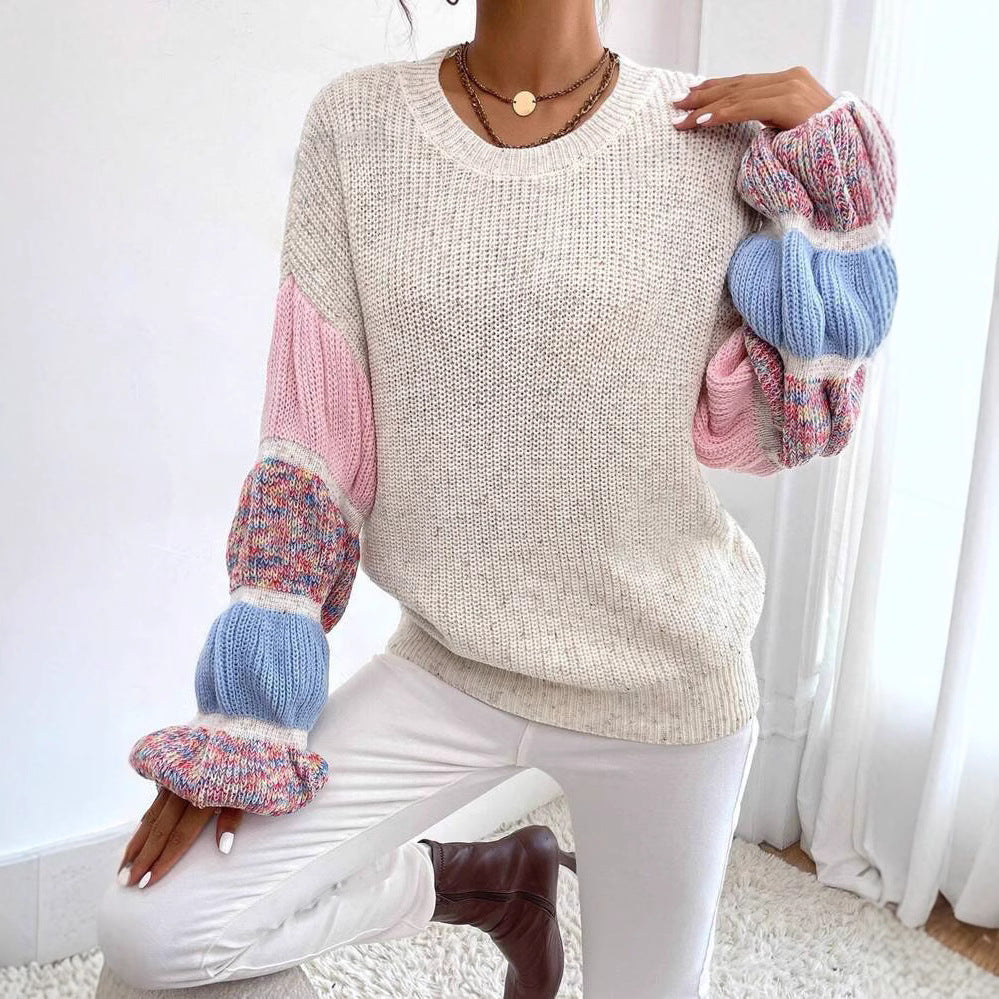 Maglione Donna Oversize Maniche Sbuffo Morbido