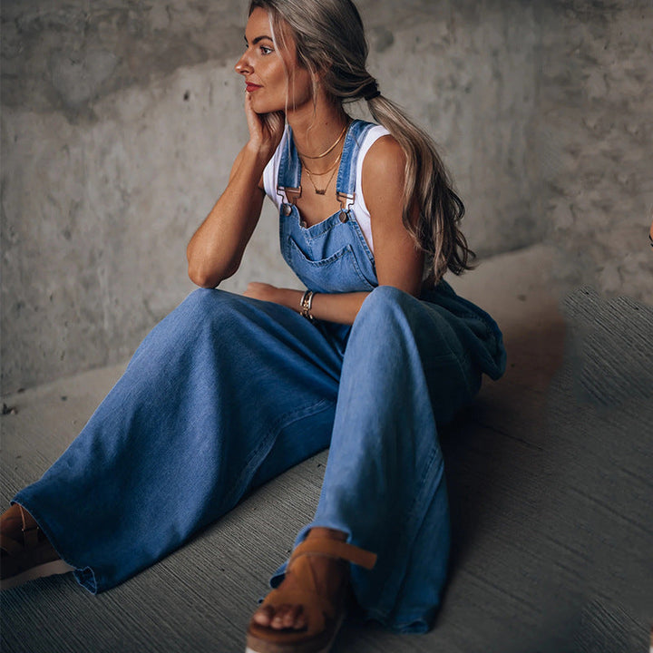 Tuta Donna in Denim Vestibilità Regular