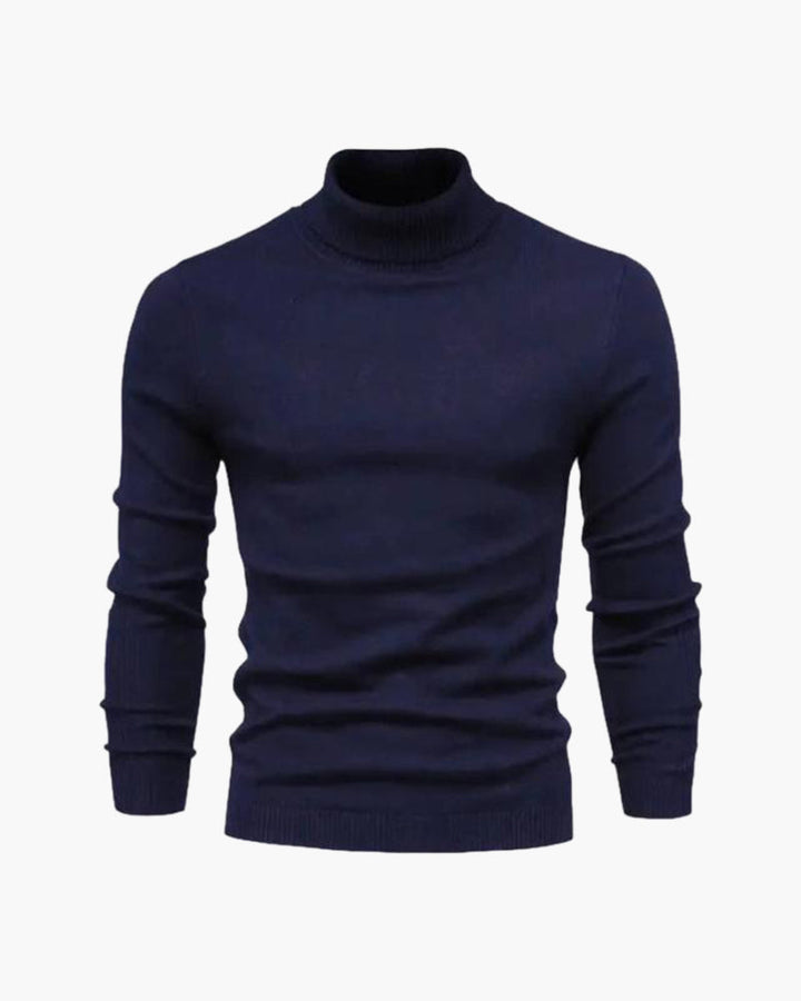 Maglione Uomo Collo Alto Morbido Stile Formale
