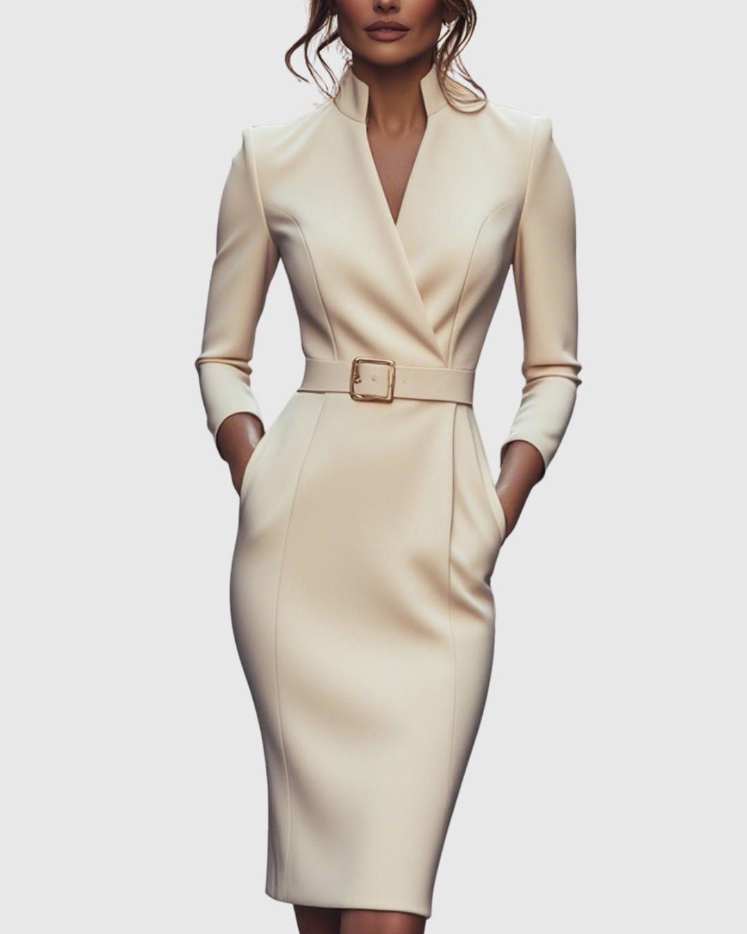 Abito Midi Donna Vestibilità Sartoriale Comodo