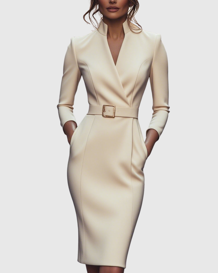Abito Midi Donna Vestibilità Sartoriale Comodo
