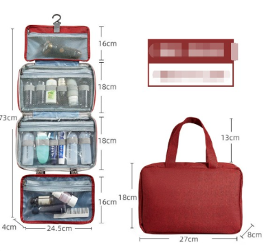 Organizer da viaggio Unisex Multiscomparto Compatto e Spazioso