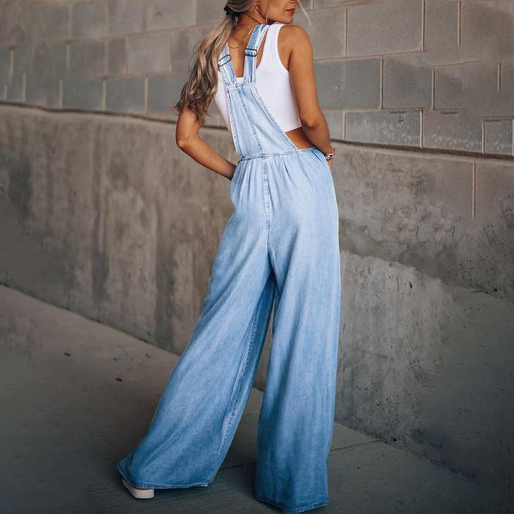 Tuta Donna in Denim Vestibilità Regular