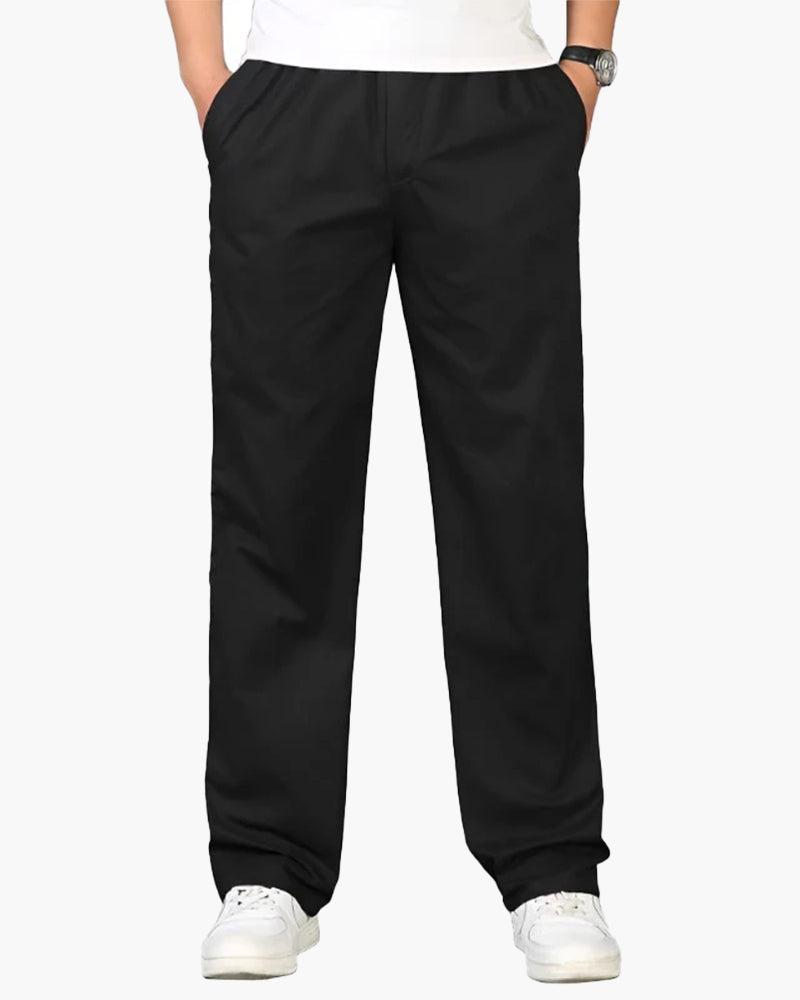 Pantaloni Uomo in Cotone Comfort Vestibilità Regolare Casual