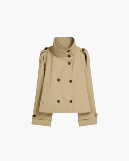 Giacca Donna Trench Tessuto Leggero Stile Classico Slim - Vesarelli