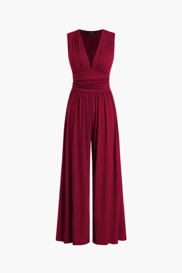 Tuta Donna Elegante Scollo a V Taglio Classico