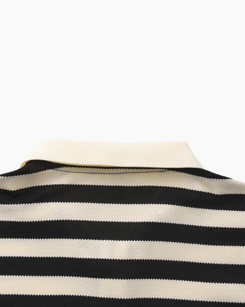 Polo Uomo in Maglia Testurizzata Stile Casual Raffinato