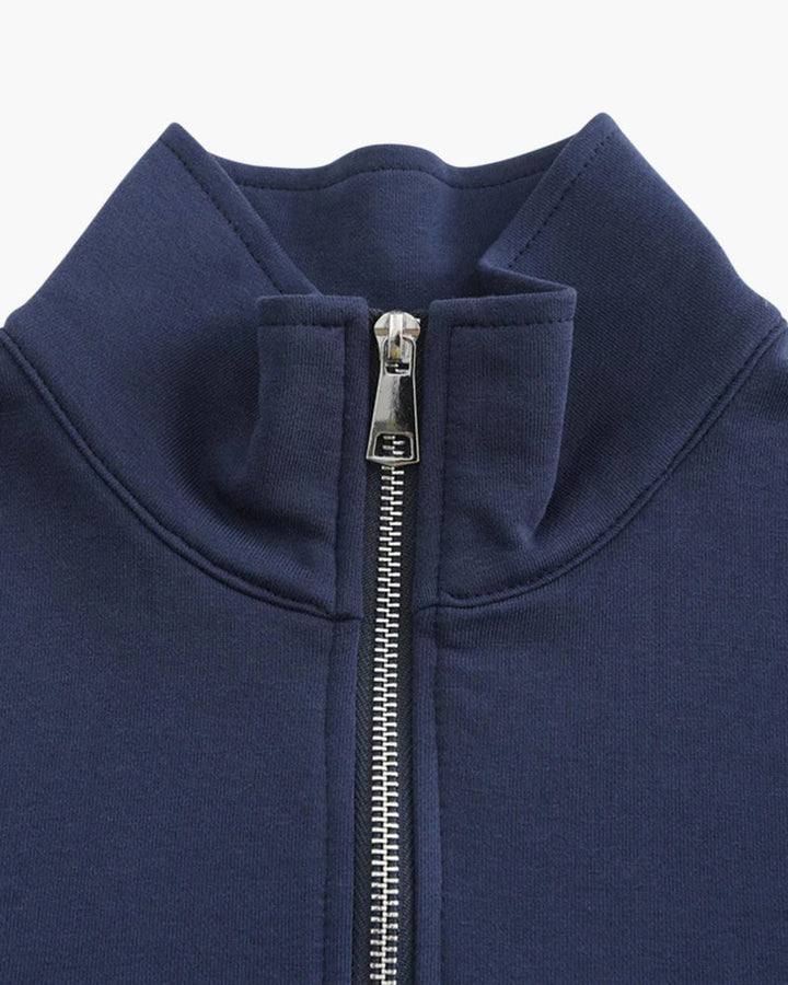 Felpa Uomo con Zip in Cotone Comfort Vestibilità Regolare