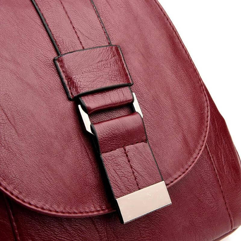 Zaino Mini Donna in Pelle Morbida Compatto con Spallacci Regolabili