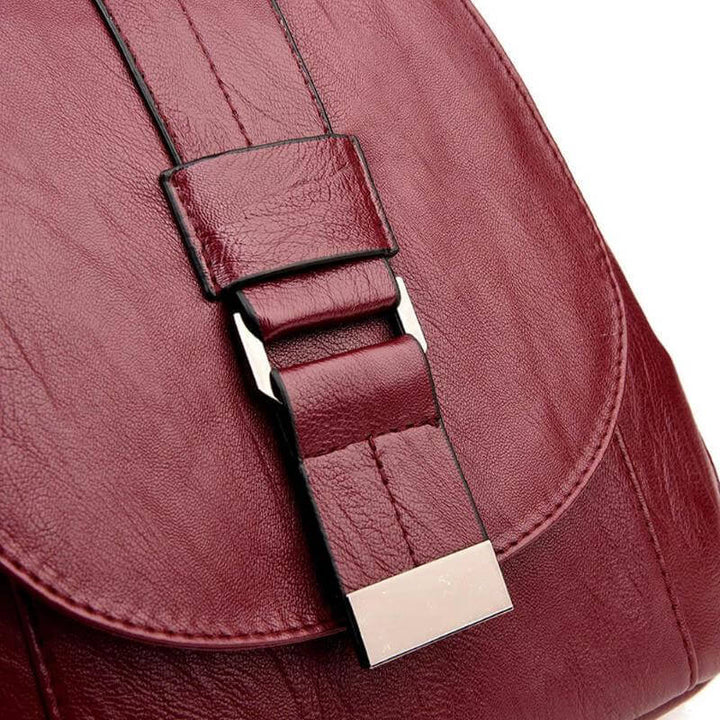 Zaino Mini Donna in Pelle Morbida Compatto con Spallacci Regolabili