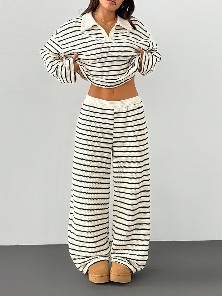 Set Loungewear Donna Due Pezzi Cotone Stile Casual Comodo - Vesarelli