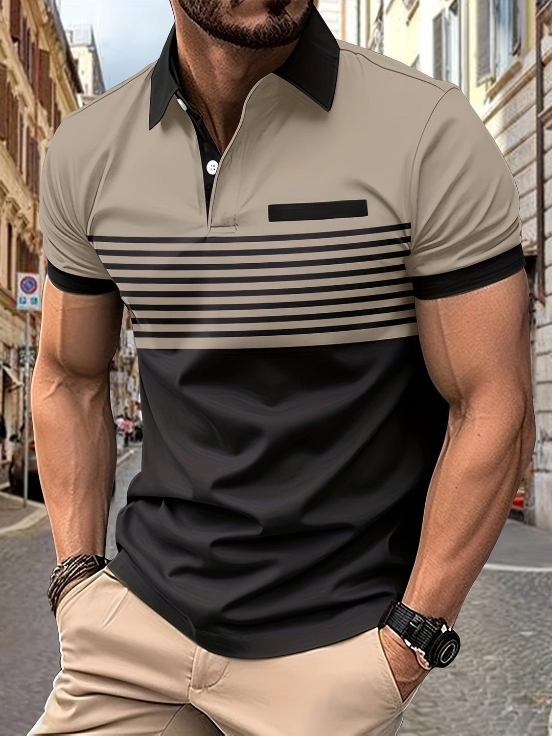 Polo Uomo Cotone Estiva Manica Corta Classica