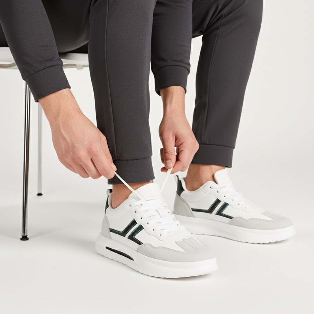 Sneakers Uomo con Rialzo Interno Suola Ammortizzata Comfort
