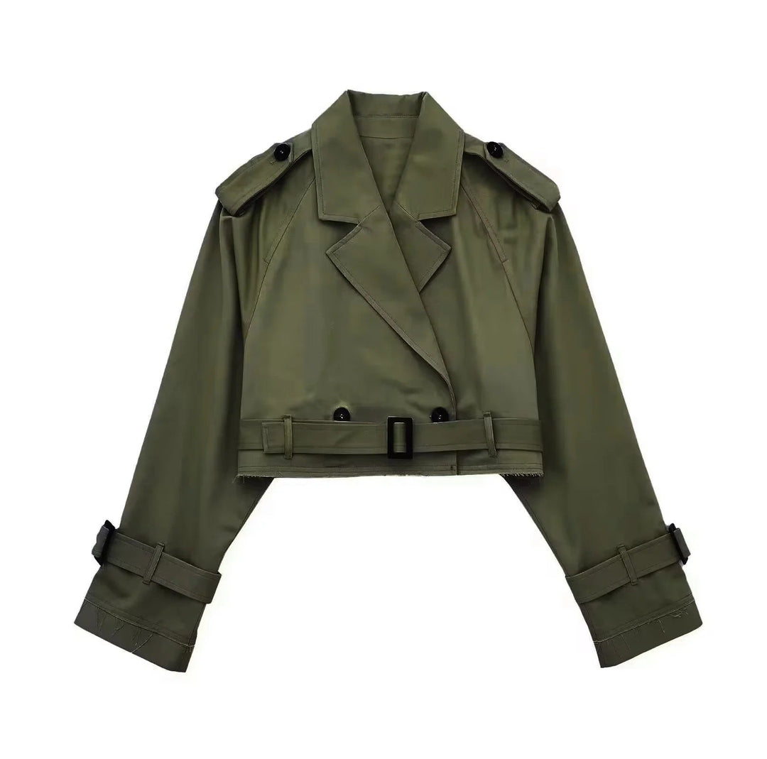 Trench Corto Donna Vestibilità Regolare