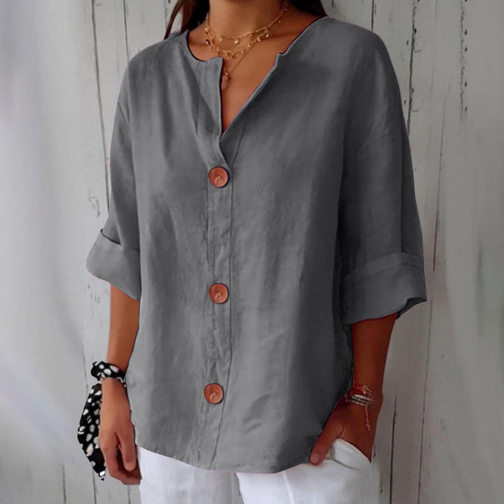 Camicia Donna in Lino Leggera Vestibilità Comoda