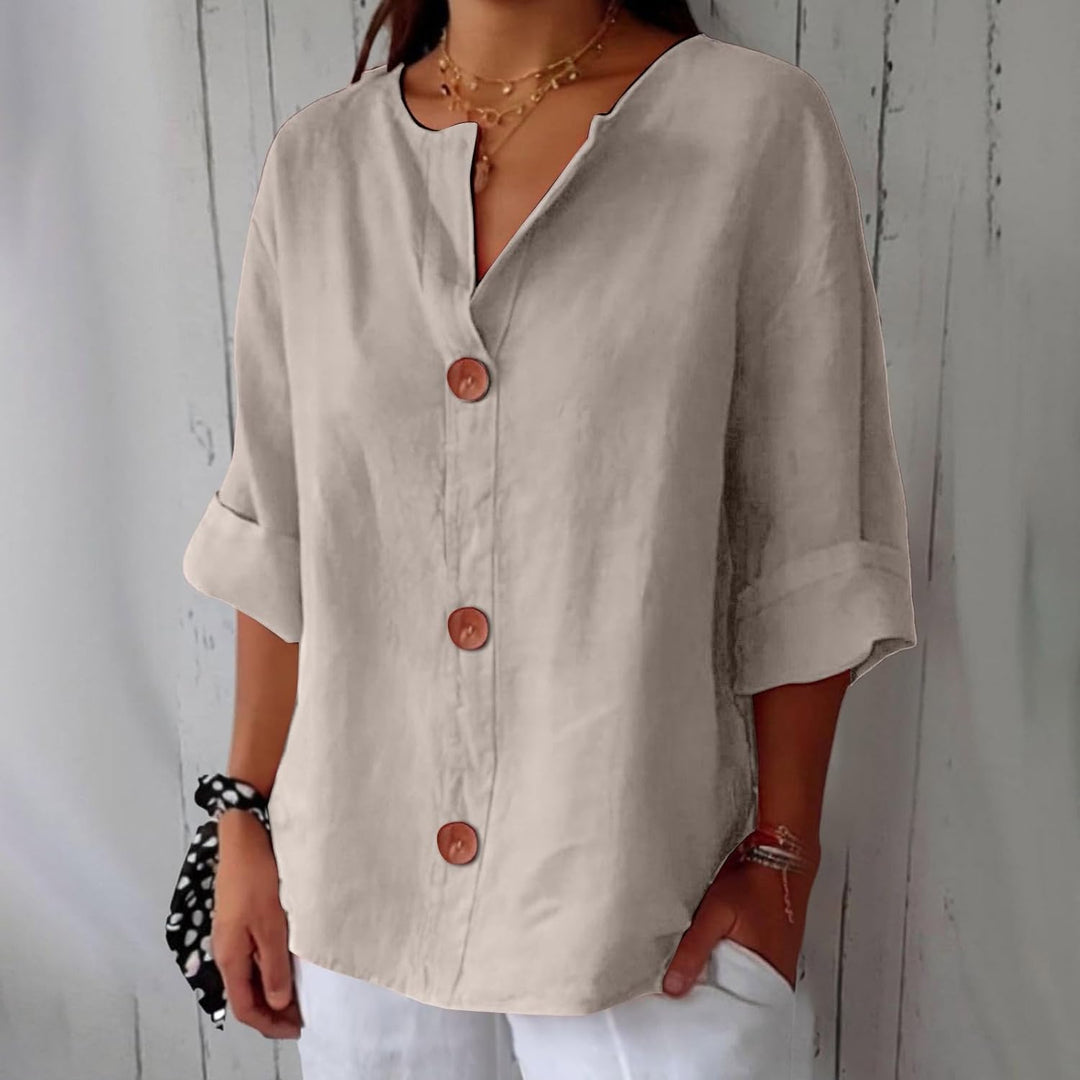 Camicia Donna in Lino Leggera Vestibilità Comoda - Vesarelli