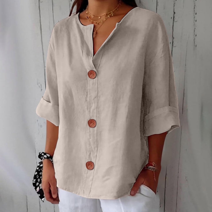 Camicia Donna in Lino Leggera Vestibilità Comoda - Vesarelli