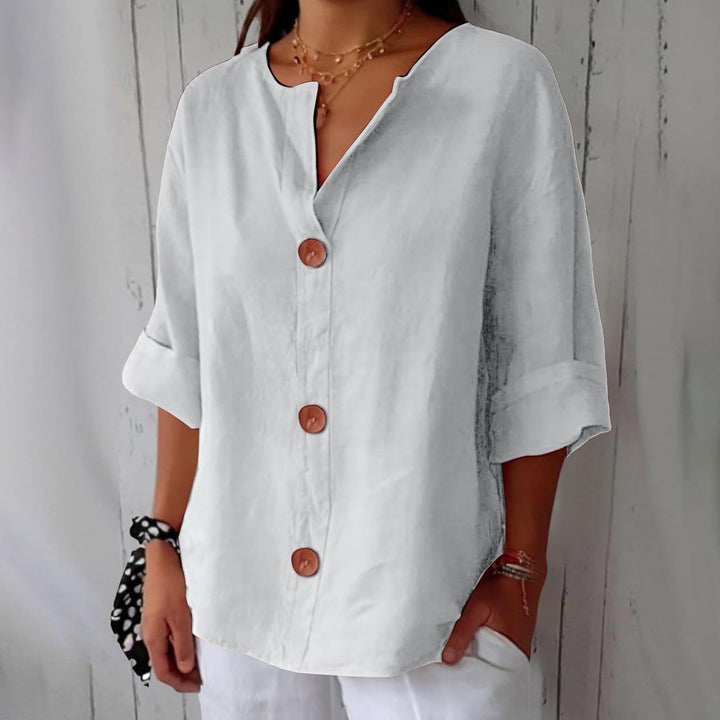 Camicia Donna in Lino Leggera Vestibilità Comoda