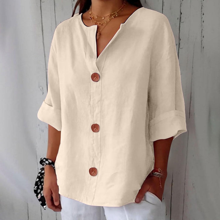 Camicia Donna in Lino Leggera Vestibilità Comoda