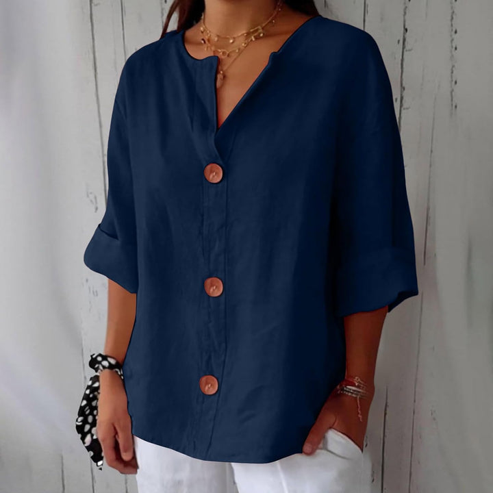 Camicia Donna in Lino Leggera Vestibilità Comoda