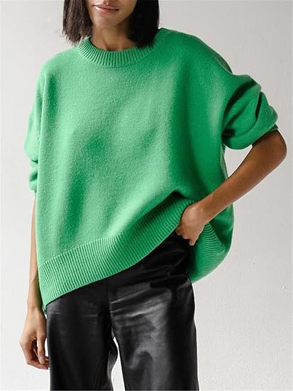 Maglione Donna Cashmere Effetto Lino Casual - Vesarelli