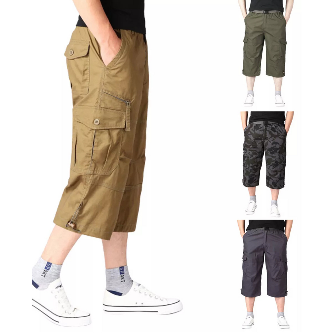 Pantaloncini Uomo Leggeri Tessuto Funzionale Tasche
