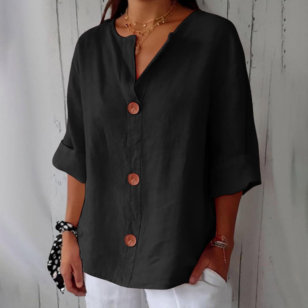 Camicia Donna in Lino Leggera Vestibilità Comoda