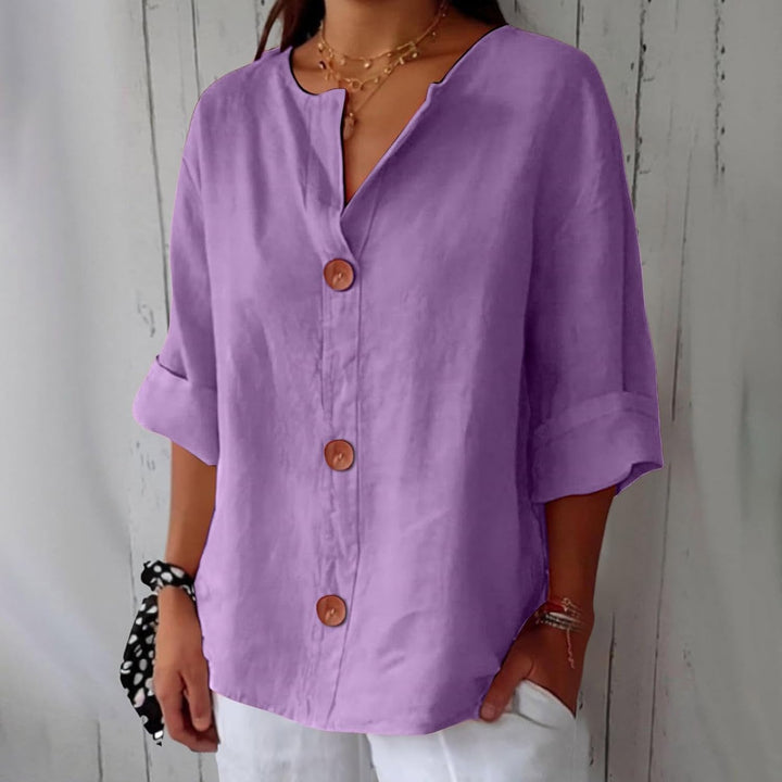 Camicia Donna in Lino Leggera Vestibilità Comoda