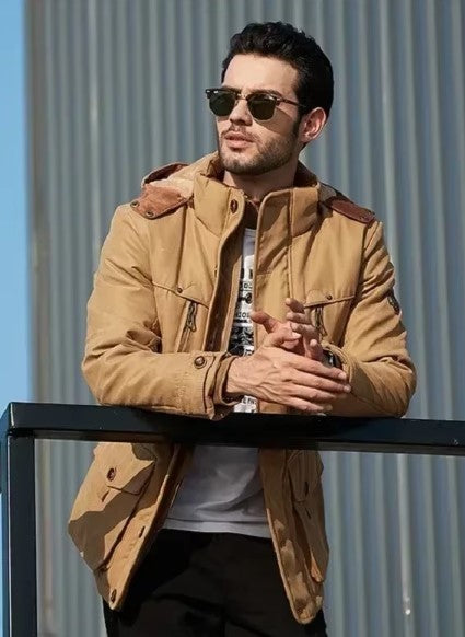 Giacca Estiva Uomo con Cappuccio Stile Casual - Vesarelli