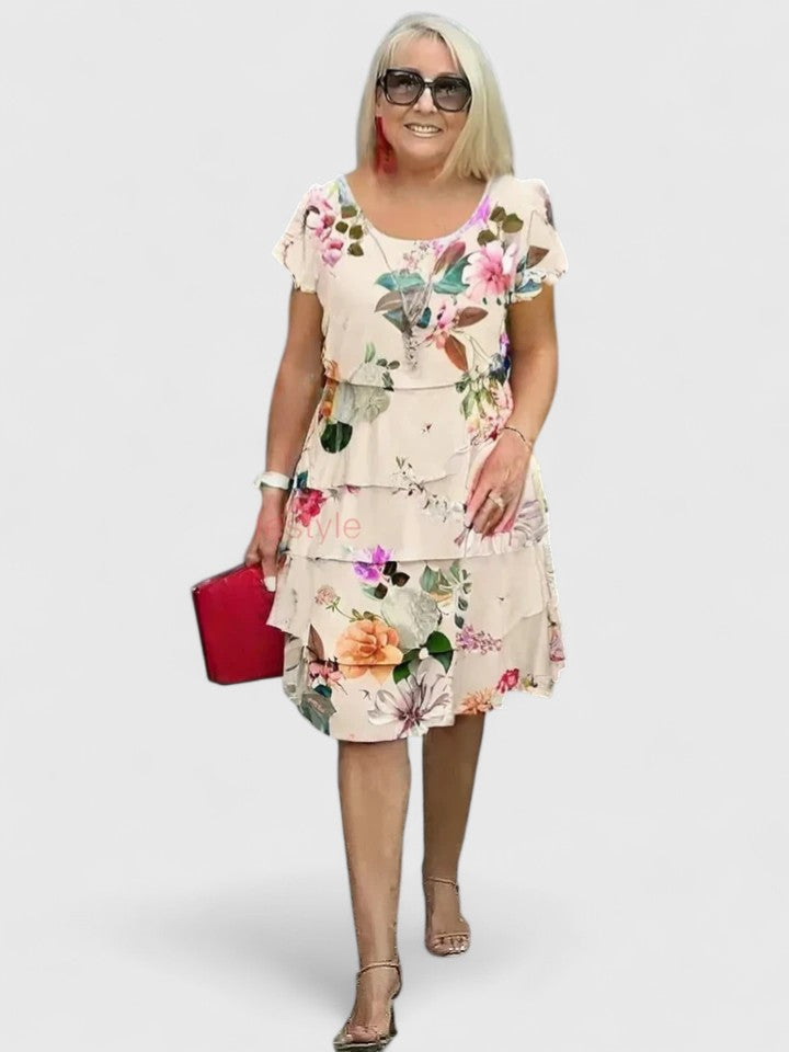 Abito Donna Elegante Vestibilità Morbida Stile Angelico