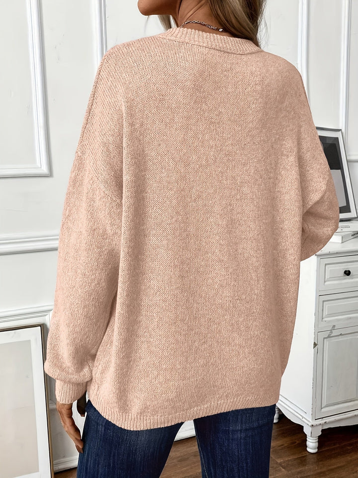 Maglione Donna Casual Scollo Tondo Morbido