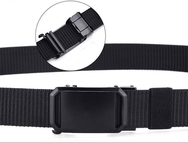 Cintura Uomo in Nylon Resistente Fibbia Automatica Stile Outdoor