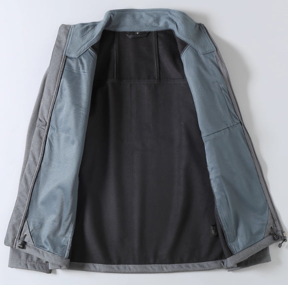 Giacca Softshell Uomo Casual con Cerniera Attività Outdoor