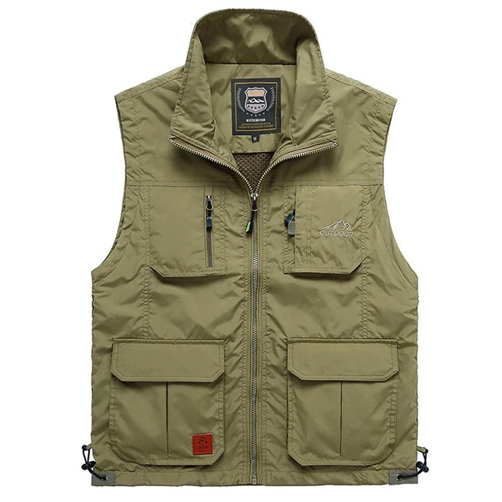 Gilet Uomo Trekking in Pile Senza Maniche con Tasche