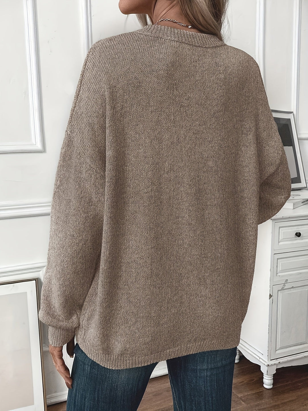 Maglione Donna Casual Scollo Tondo Morbido