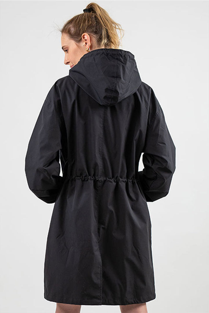 Giacca Donna Impermeabile Oversize con Cappuccio Outdoor