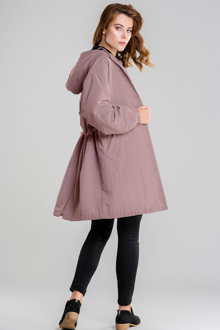 Giacca Donna Impermeabile Oversize con Cappuccio Outdoor