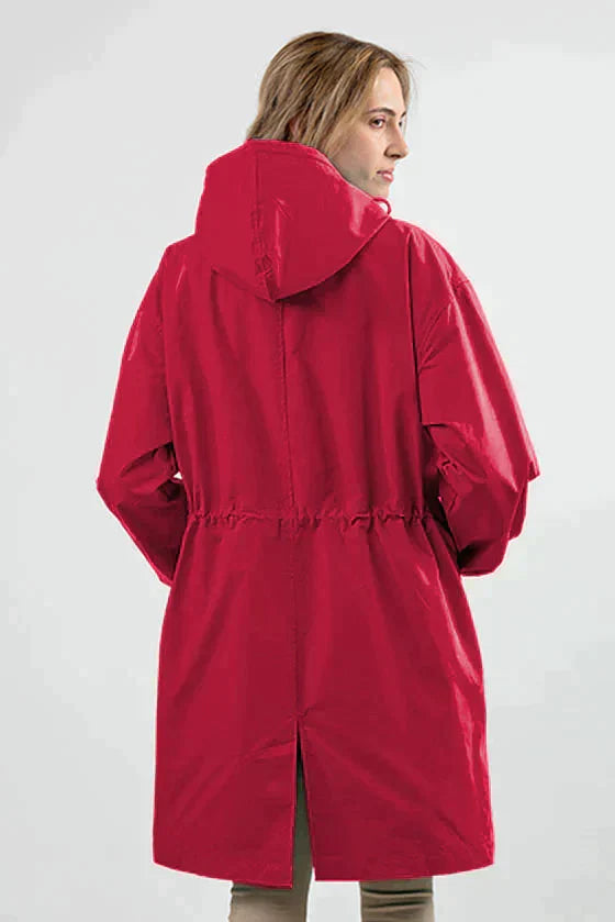 Giacca Donna Impermeabile Oversize con Cappuccio Outdoor