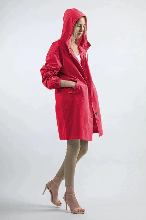 Giacca Donna Impermeabile Oversize con Cappuccio Outdoor